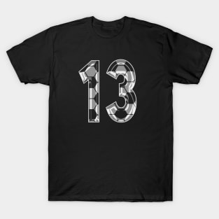 Soccer Number 13 Soccer Jersey #13 Soccer Mom Player Fan T-Shirt